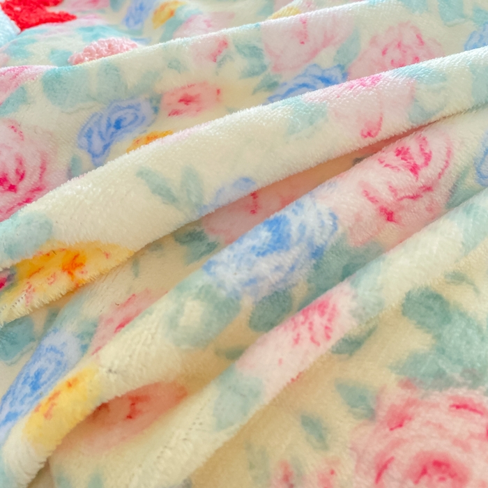 91家纺网 家纺一手货源 找家纺 梦可莱家居 2025新款牛奶绒毛巾绣加厚床盖四件套 爆莓兔