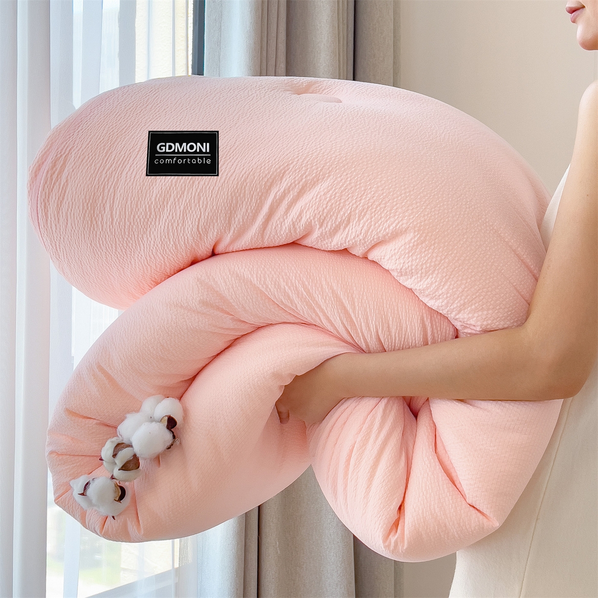 91家纺网 家纺一手货源 找家纺 梵克保罗 2025秋冬新款10A抗菌无印风冬被被子被芯 樱花粉