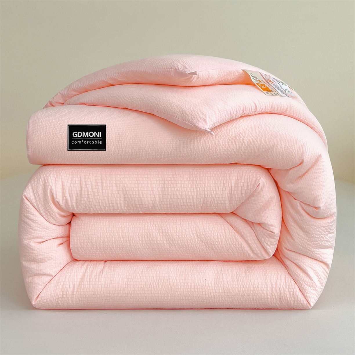 梵克保罗 2025秋冬新款10A抗菌无印风冬被被子被芯 樱花粉