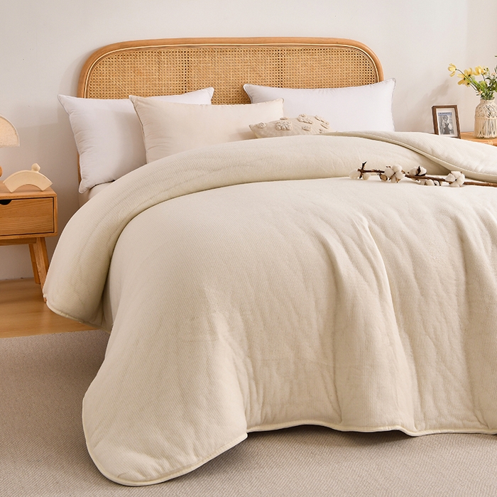 91家纺网 家纺一手货源 找家纺 （总）织雅漫 2025新款鱼鳞网被絮棉花被被子被芯