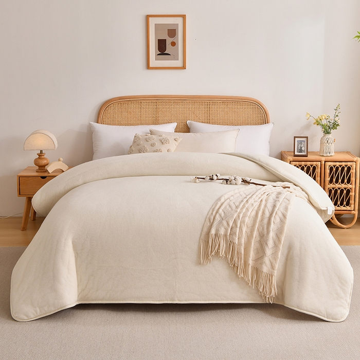 91家纺网 家纺一手货源 找家纺 （总）织雅漫 2025新款鱼鳞网被絮棉花被被子被芯