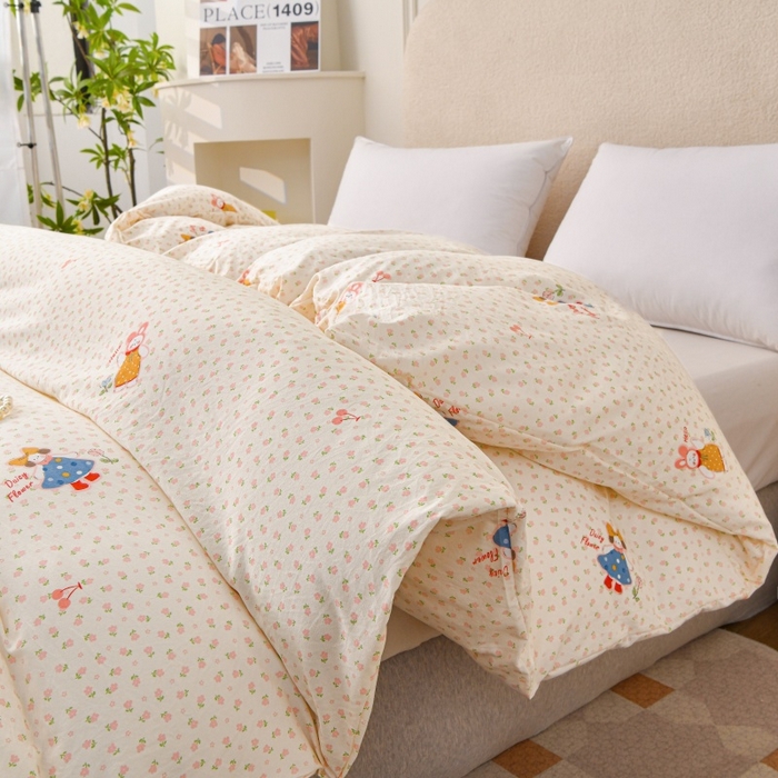 91家纺网 家纺一手货源 找家纺 （总）织雅漫 2025新款水洗棉印花被套