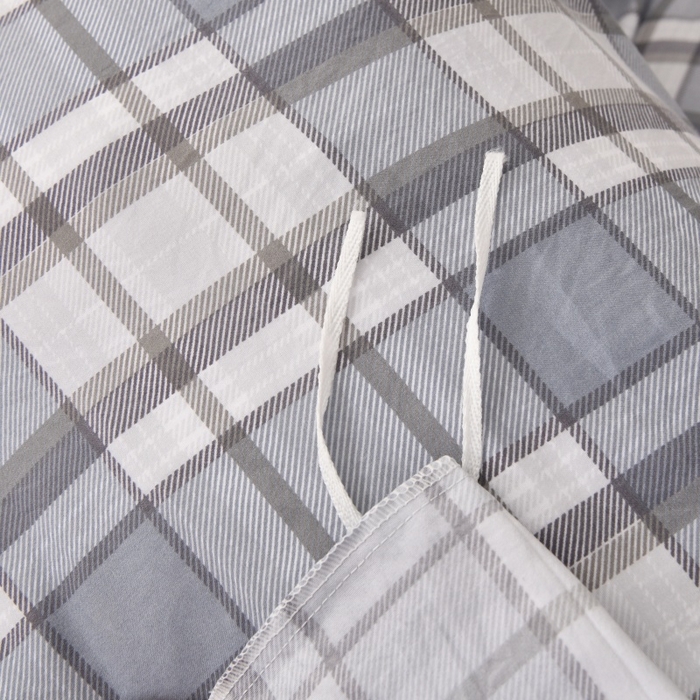 91家纺网 家纺一手货源 找家纺 织雅漫 2025新款水洗棉印花被套 大蓝格