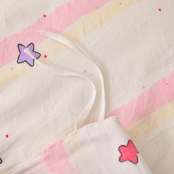 91家纺网 家纺一手货源 找家纺 织雅漫 2025新款水洗棉印花被套 满天星