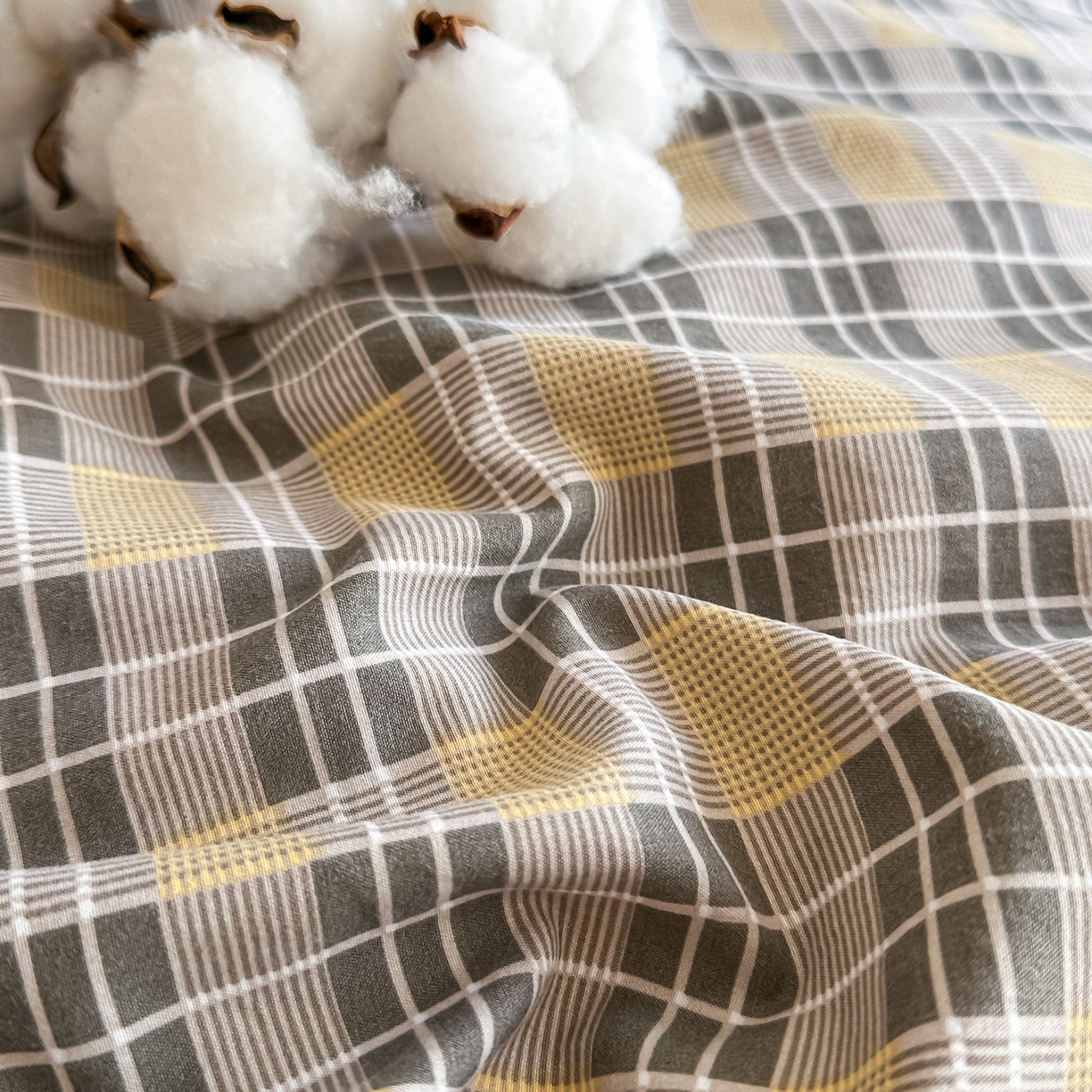 91家纺网 家纺一手货源 找家纺 （总）好欣怡家纺 2025新款A类新疆棉花被可拆洗无印风格子水洗棉棉花被芯冬被学生四季被