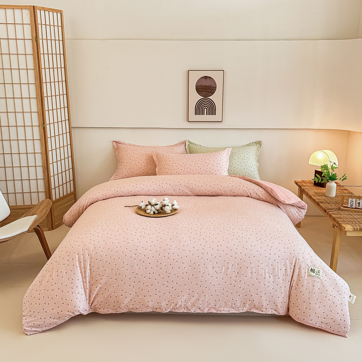 91家纺网 家纺一手货源 找家纺 （总）好欣怡家纺 2025新款A类新疆棉花被可拆洗无印风格子水洗棉棉花被芯冬被学生四季被