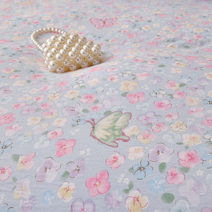 91家纺网 家纺一手货源 找家纺 织雅漫 2025新款水洗棉印花被套 繁花