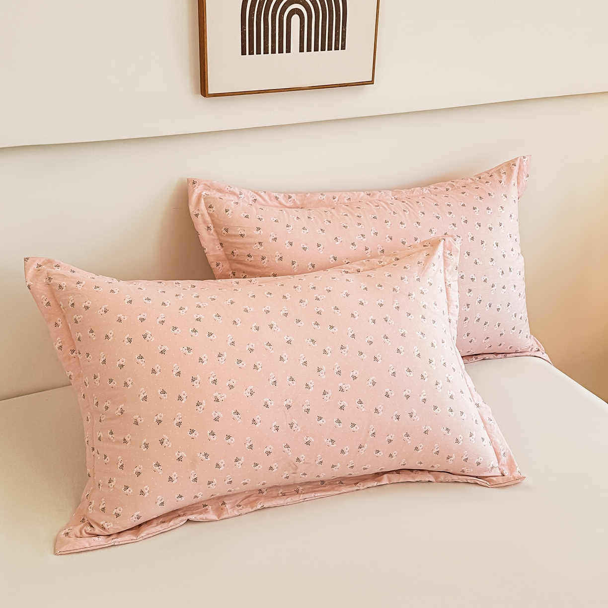 91家纺网 家纺一手货源 找家纺 好欣怡家纺 2026新款A类新疆棉花被可拆洗无印风格子水洗棉棉花被芯冬被学生四季被 小雏菊-粉