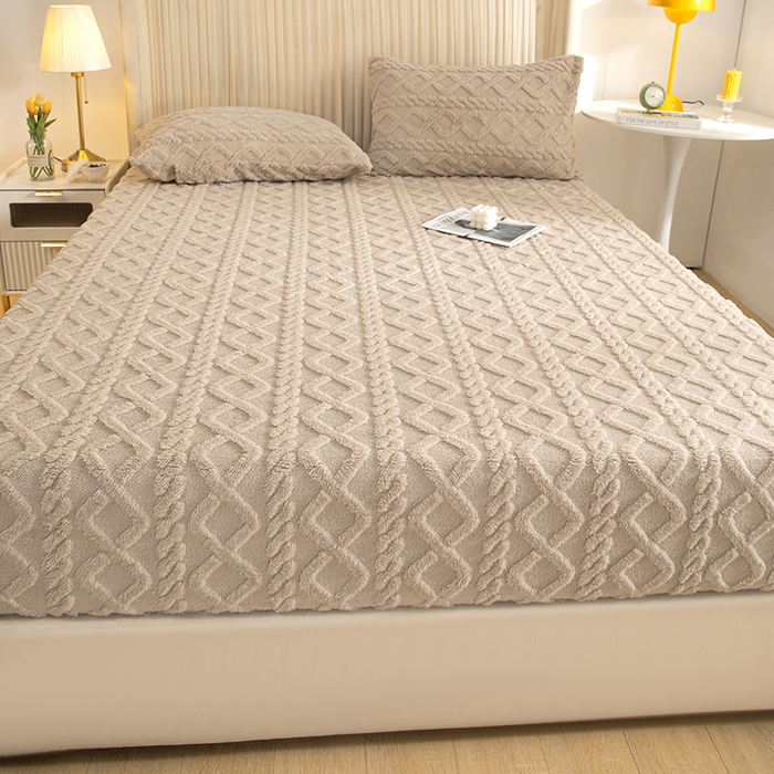 91家纺网 家纺一手货源 找家纺 （总）织雅漫 2025新款亲肤舒适柔软高克重塔芙绒床笠