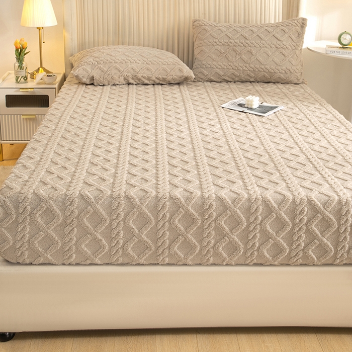 91家纺网 家纺一手货源 找家纺 （总）织雅漫 2025新款亲肤舒适柔软高克重塔芙绒床笠