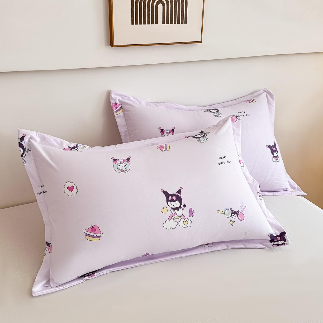 91家纺网 家纺一手货源 找家纺 好欣怡家纺 2026新款A类新疆棉花被可拆洗无印风格子水洗棉棉花被芯冬被学生四季被 紫色库洛