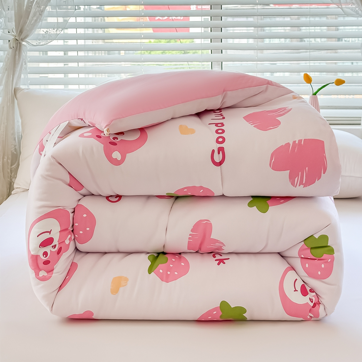 91家纺网 家纺一手货源 找家纺 （总）好欣怡家纺 2025新款A类水洗棉冬被大豆纤维学生四季被子被芯跨境直播（提供买家秀质检报告）