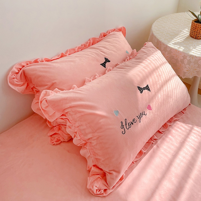 91家纺网 家纺一手货源 找家纺 （总）梵克保罗 2025新款卡通韩版婴儿绒绣花四件套