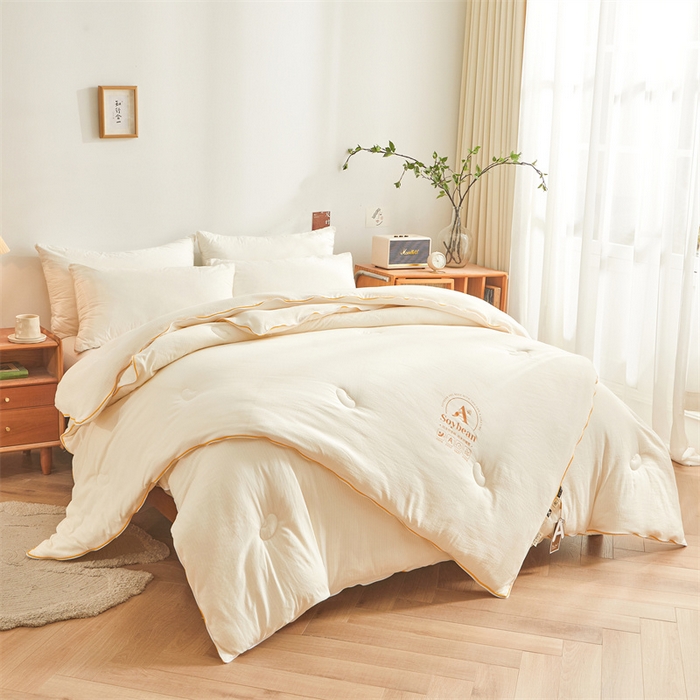 91家纺网 家纺一手货源 找家纺 （总）梵蒂莎 【可检测】2025新款130克拉链子母被子被芯二合一（撞色款）