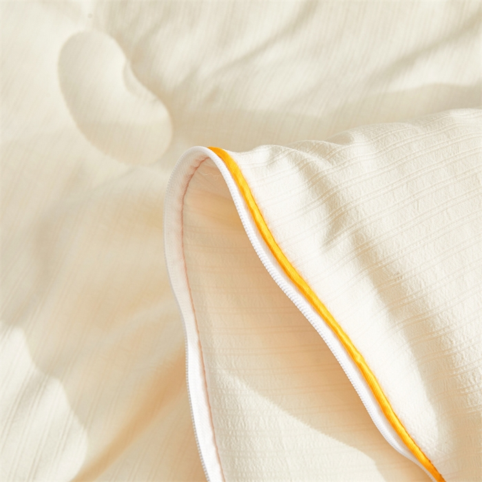 91家纺网 家纺一手货源 找家纺 梵蒂莎 【可检测】2025新款130克拉链子母被子被芯二合一（撞色款） 白色+白色