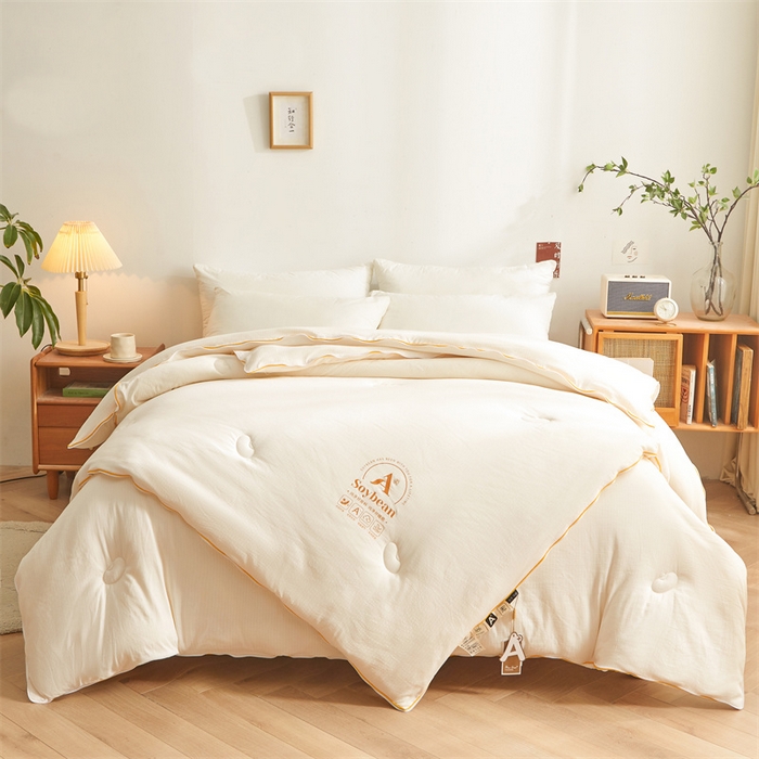 91家纺网 家纺一手货源 找家纺 （总）梵蒂莎 【可检测】2025新款130克拉链子母被子被芯二合一（撞色款）