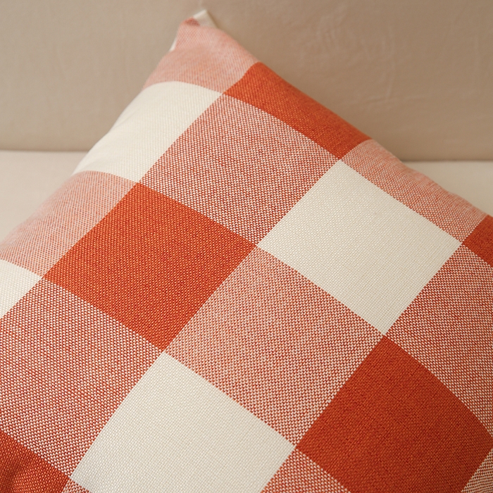 91家纺网 家纺一手货源 找家纺 （总）新奇异 2025新款时尚经典涤麻格子抱枕