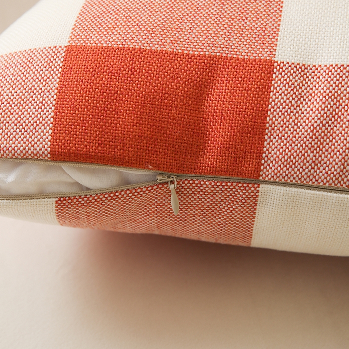 91家纺网 家纺一手货源 找家纺 （总）新奇异 2025新款时尚经典涤麻格子抱枕