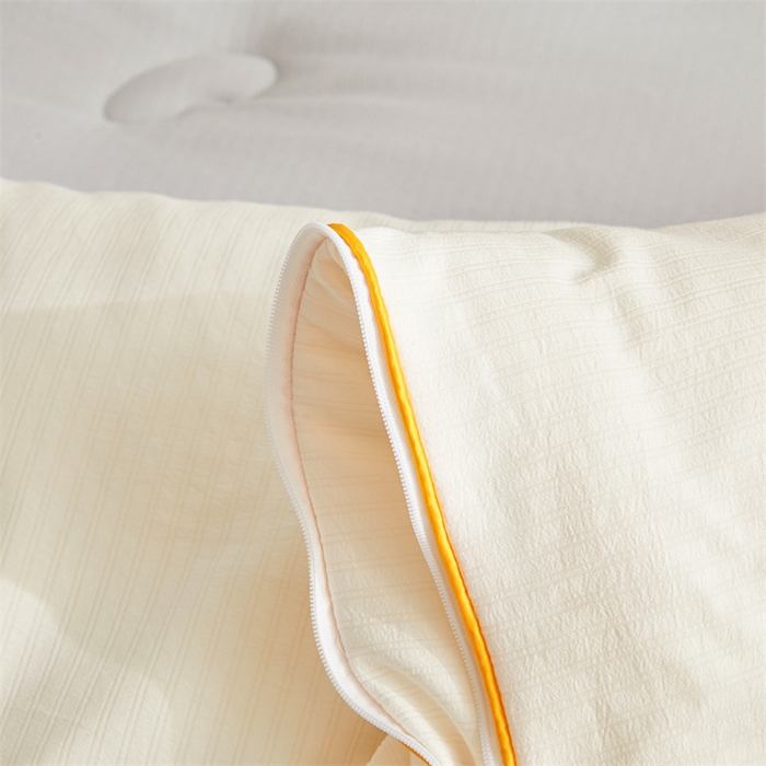 91家纺网 家纺一手货源 找家纺 梵蒂莎 【可检测】2025新款130克拉链子母被子被芯二合一（撞色款） 白色+灰色