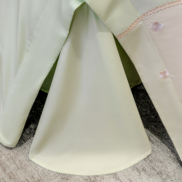 91家纺网 家纺一手货源 找家纺 优悦生活馆 2025新款全棉新疆长绒棉四件套-鸢尾花畔风格二 鸢尾花畔-夏至绿