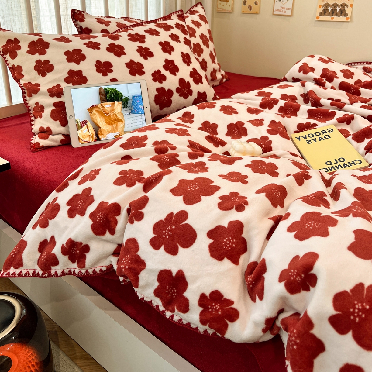 91家纺网 家纺一手货源 找家纺 （总）雅居纺家纺 2025新款贝壳边牛奶绒四件套