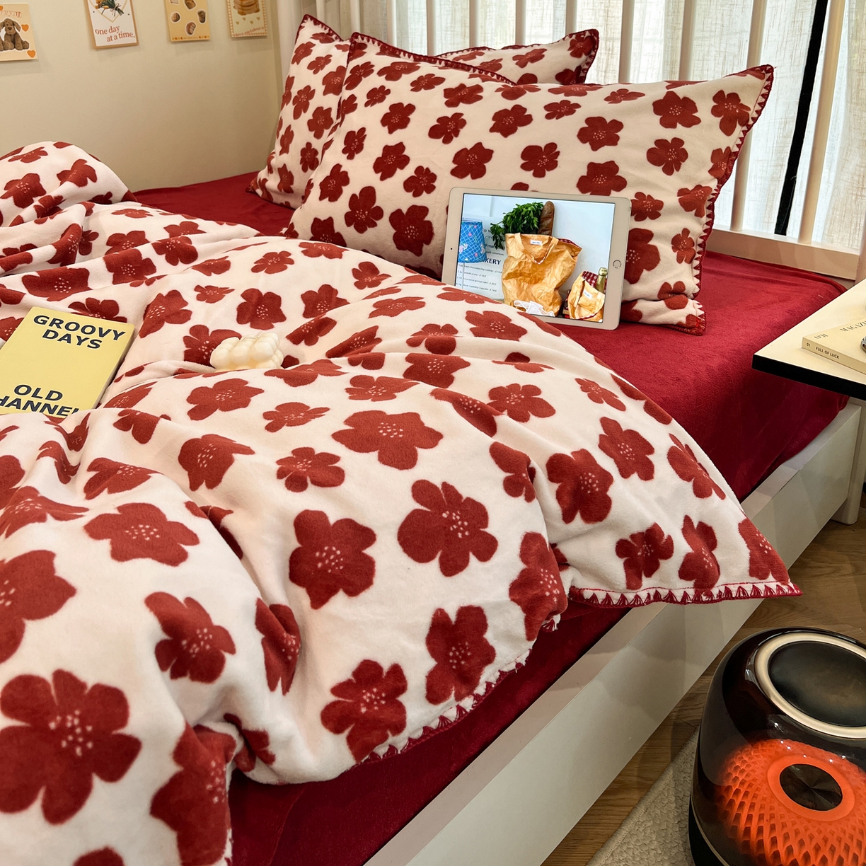 91家纺网 家纺一手货源 找家纺 （总）雅居纺家纺 2025新款贝壳边牛奶绒四件套