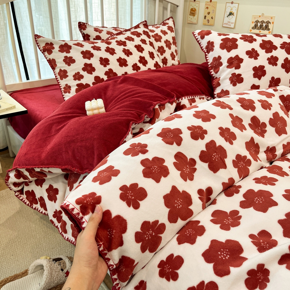 91家纺网 家纺一手货源 找家纺 （总）雅居纺家纺 2025新款贝壳边牛奶绒四件套