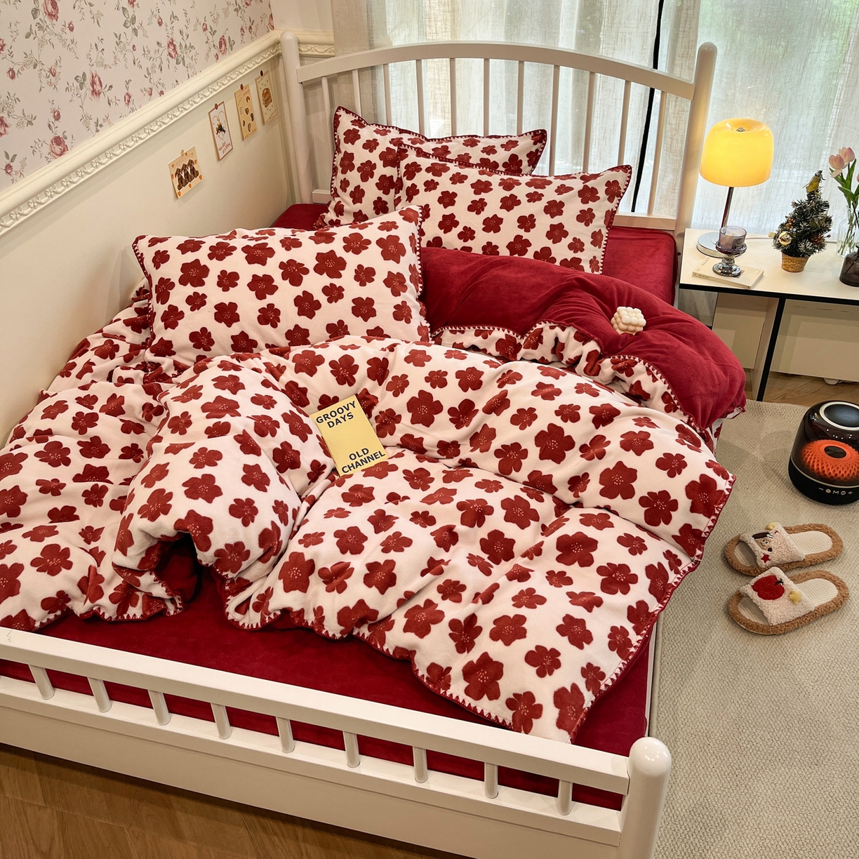 91家纺网 家纺一手货源 找家纺 （总）雅居纺家纺 2025新款贝壳边牛奶绒四件套