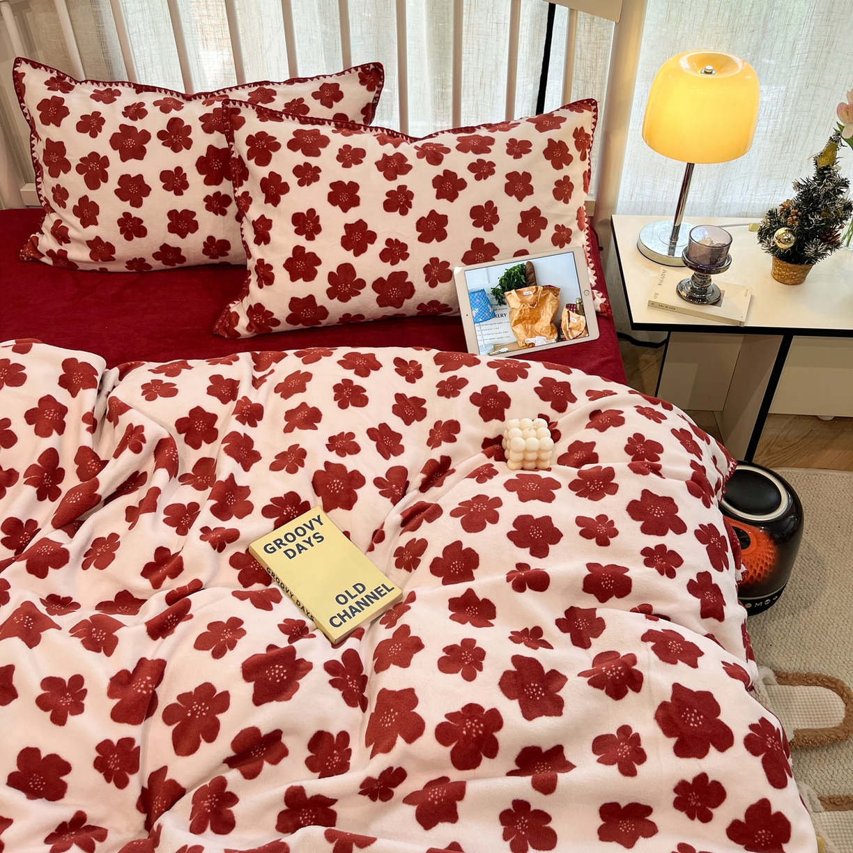 91家纺网 家纺一手货源 找家纺 （总）雅居纺家纺 2025新款贝壳边牛奶绒四件套