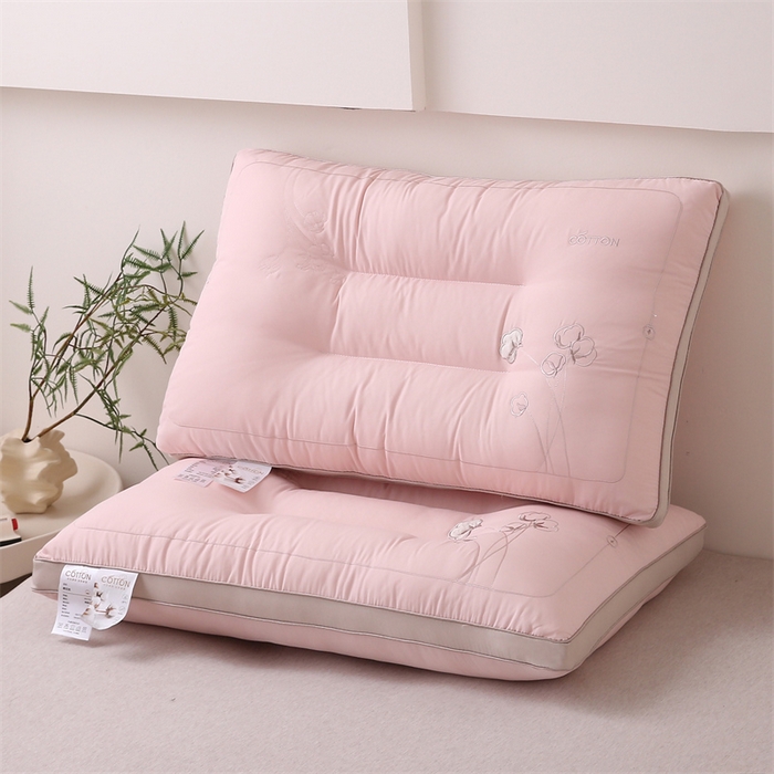 天意美枕芯 2025新款一朵棉枕枕头枕芯 樱花粉