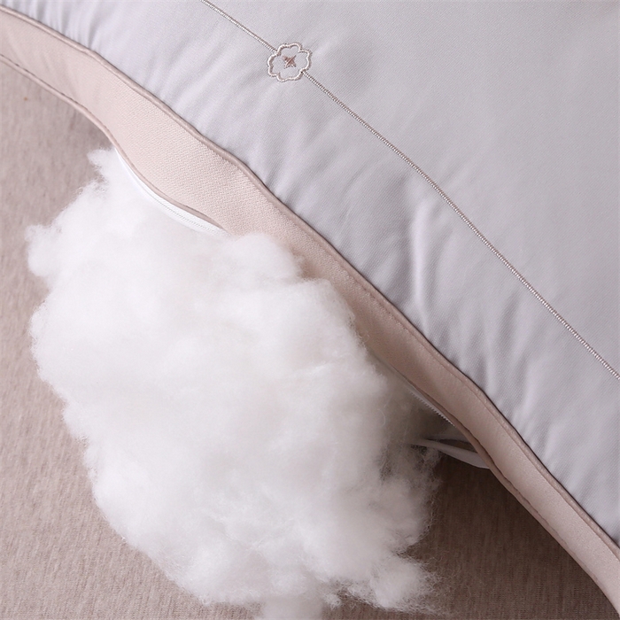 91家纺网 家纺一手货源 找家纺 天意美枕芯 2025新款一朵棉枕枕头枕芯 浅灰