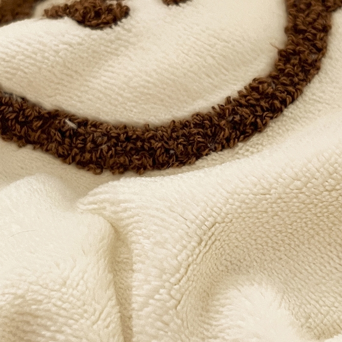 91家纺网 家纺一手货源 找家纺 （总）雅居纺家纺 2025新款高克重牛奶绒毛巾绣四件套-小熊系列