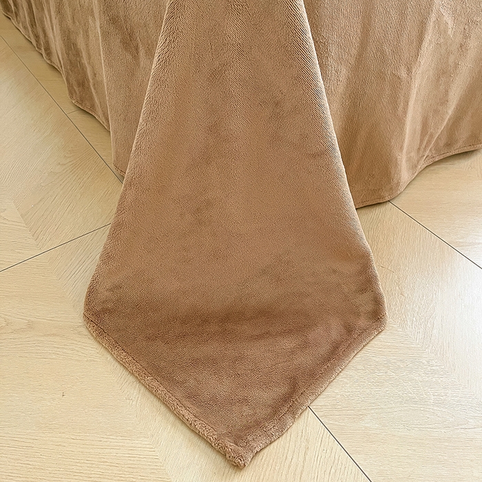 91家纺网 家纺一手货源 找家纺 雅居纺家纺 2025新款高克重牛奶绒毛巾绣四件套-小熊系列 小熊-黄咖