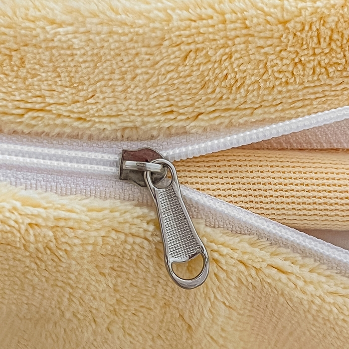 91家纺网 家纺一手货源 找家纺 雅居纺家纺 2025新款高克重牛奶绒毛巾绣四件套-小熊系列 小熊-黄咖