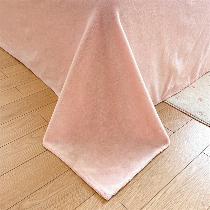 91家纺网 家纺一手货源 找家纺 启程家纺 2025新款雕花牛奶绒四件套包边款 花野漫屿-包边款