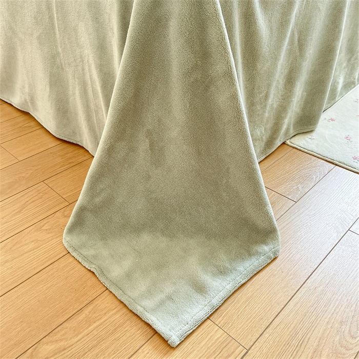 91家纺网 家纺一手货源 找家纺 启程家纺 2025新款雕花牛奶绒四件套包边款 风信子-包边款