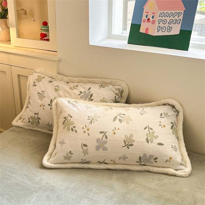 91家纺网 家纺一手货源 找家纺 启程家纺 2025新款雕花牛奶绒四件套包边款 风信子-包边款