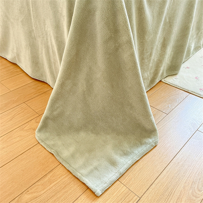 91家纺网 家纺一手货源 找家纺 启程家纺 2025新款雕花牛奶绒四件套包边款 铃兰花-包边款