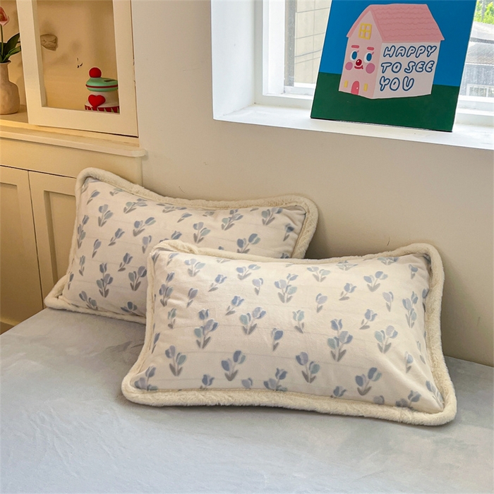 91家纺网 家纺一手货源 找家纺 启程家纺 2025新款雕花牛奶绒四件套包边款 小郁金香-包边款