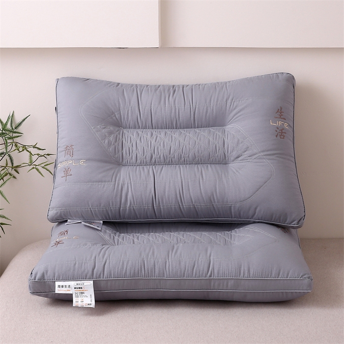 91家纺网 家纺一手货源 找家纺 天意美枕芯 2025新款简单优睡眠枕枕头枕芯 都市灰