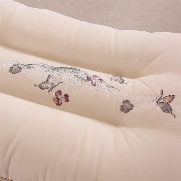 91家纺网 家纺一手货源 找家纺 天意美枕芯 2025新款糯糯棉山水画枕枕头枕芯 木棉白