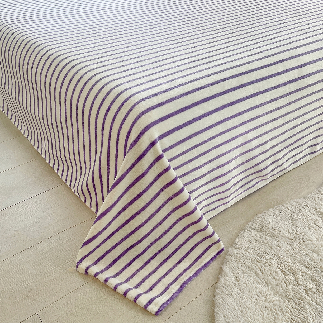 91家纺网 家纺一手货源 找家纺 炫拼家纺 2025新款高克重牛奶绒满版毛巾绣卡通加厚四件套-糯米系列 糯米-水果派对