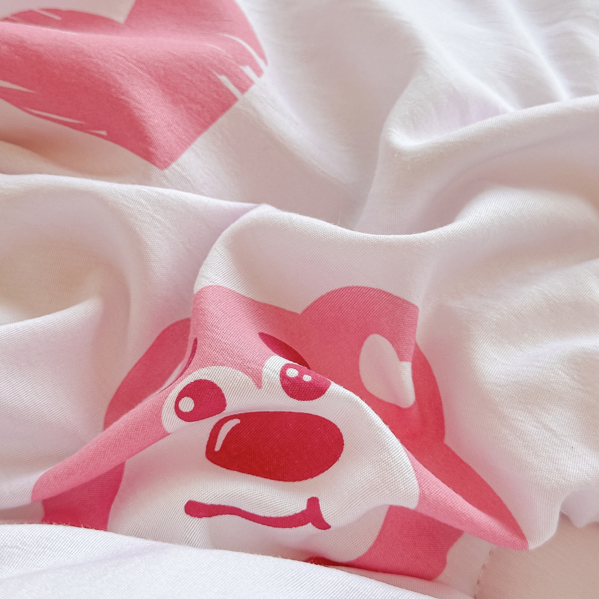 91家纺网 家纺一手货源 找家纺 好欣怡家纺 2025新款A类水洗棉冬被大豆纤维学生四季被子被芯跨境直播（提供买家秀质检报告） 草莓熊