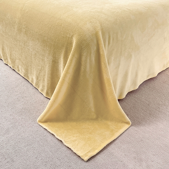 91家纺网 家纺一手货源 找家纺 梵克保罗 2025秋冬新款ins风小红书高克重纯色双拼牛奶绒单被套三件套四件套系列 芋泥奶紫