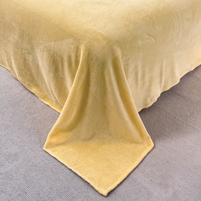 91家纺网 家纺一手货源 找家纺 梵克保罗 2025秋冬新款ins风小红书高克重纯色双拼牛奶绒单被套三件套四件套系列 抹茶芝士