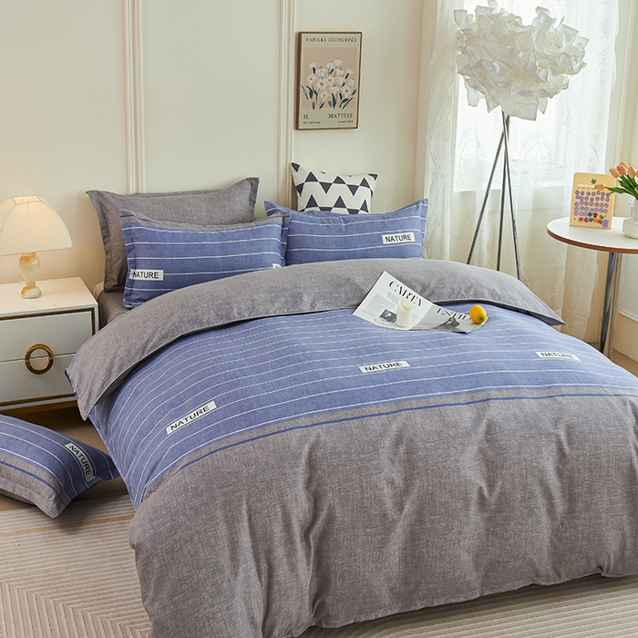 91家纺网 家纺一手货源 找家纺 鑫缘 2025直播爆款印花植物羊绒加厚磨毛单被套 布兰奇