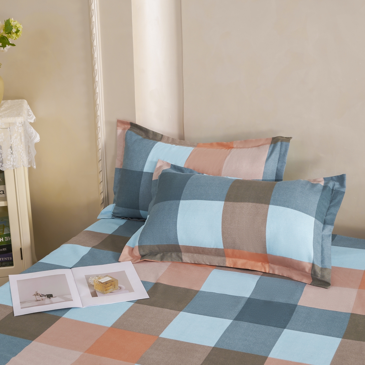 91家纺网 家纺一手货源 找家纺 鑫缘 2025直播爆款印花植物羊绒加厚磨毛单被套 千趣格