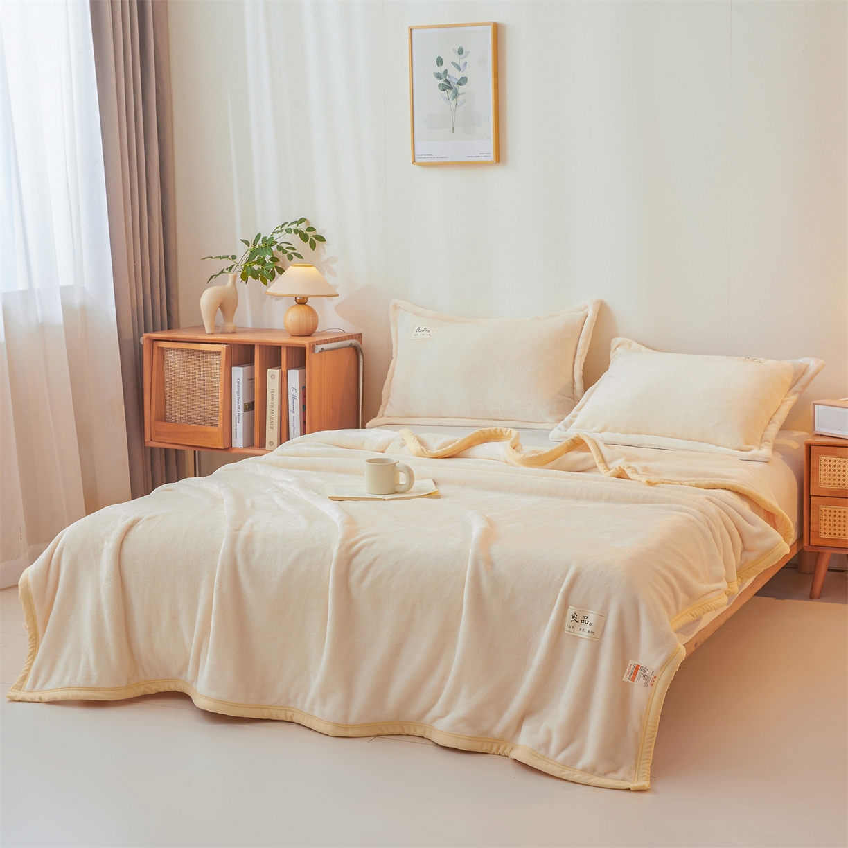 91家纺网 家纺一手货源 找家纺 （总）多谷家纺 2025新款加厚法莱绒绒双面四季多功能毛毯毯子