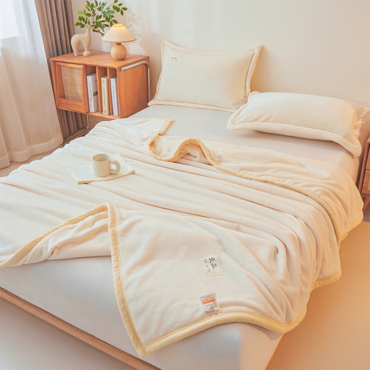 91家纺网 家纺一手货源 找家纺 （总）多谷家纺 2025新款加厚法莱绒绒双面四季多功能毛毯毯子