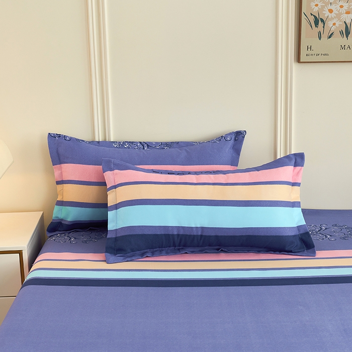 91家纺网 家纺一手货源 找家纺 鑫缘 2025直播爆款印花植物羊绒加厚磨毛单被套 轻轻蜜语